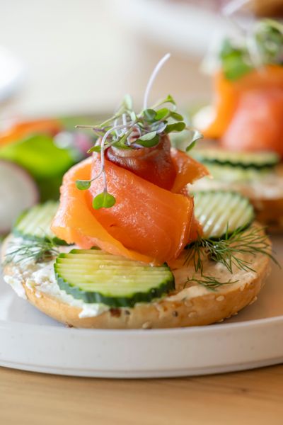 Bagel salmón